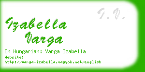 izabella varga business card